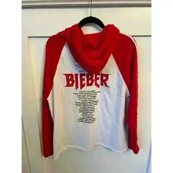 Justin Bieber 2017 Purpose Stadium Tour Hoodie Pullover, Small - Picture 4 of 9